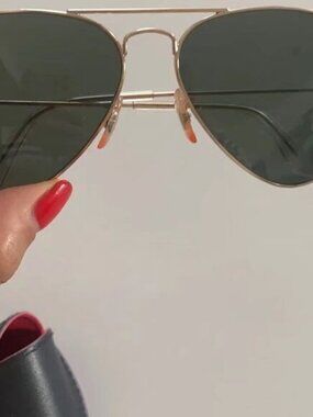 Ray-Ban 3025 Green Aviator Sunglasses 58mm